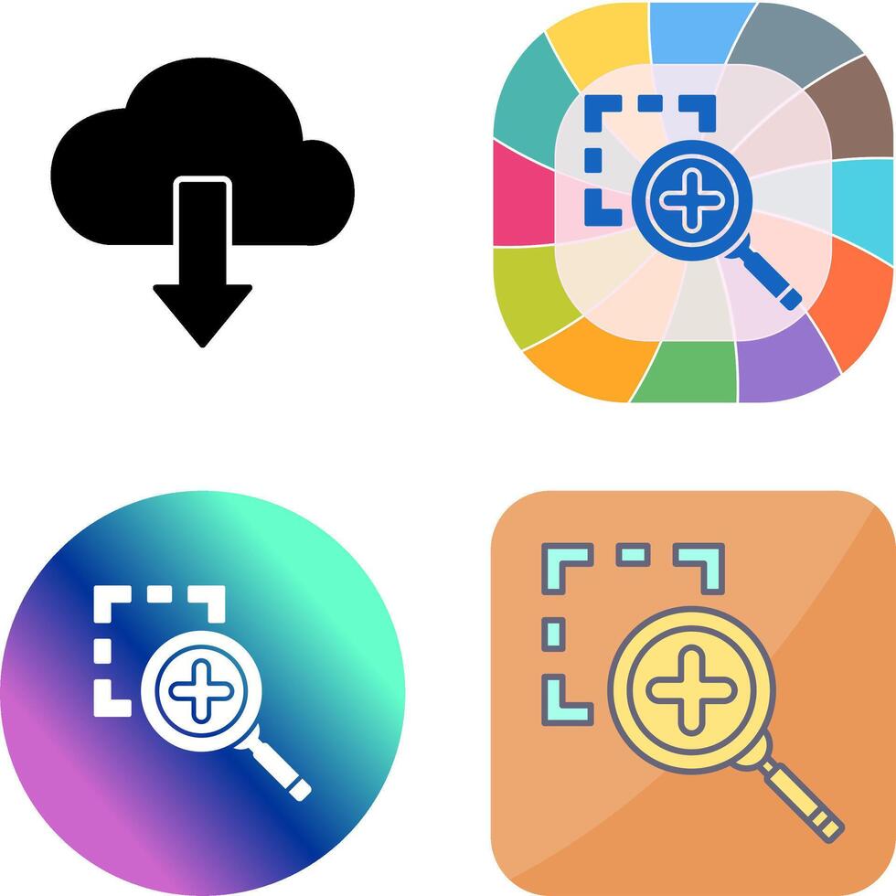 Zoom In Icon Design vector
