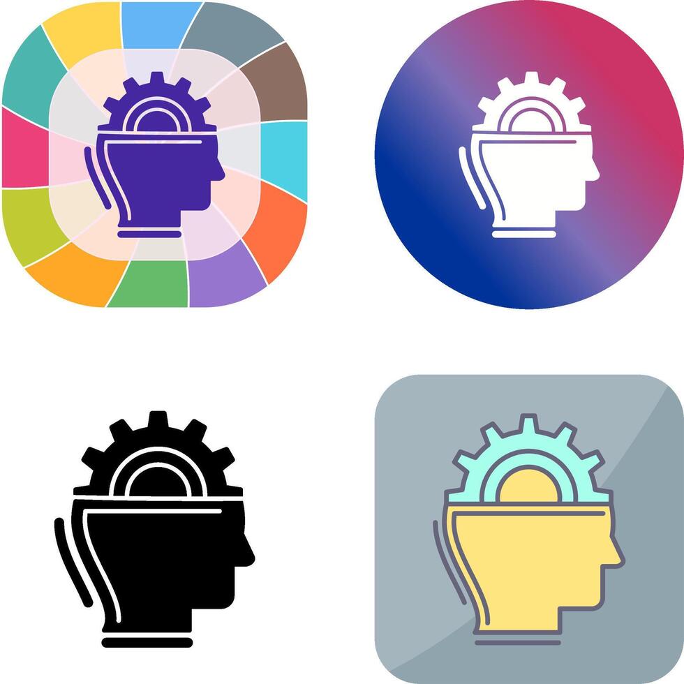 Machine Learning Icon Design vector