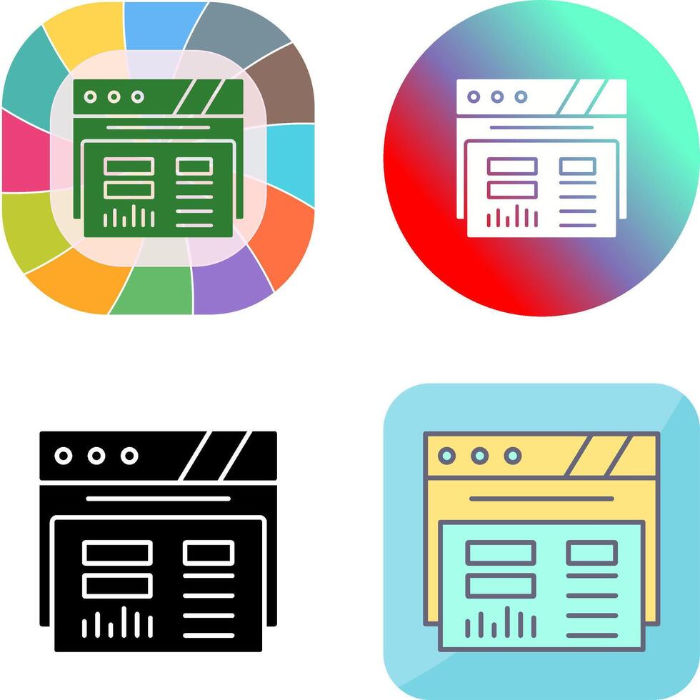 Dashboard Icon Design vector