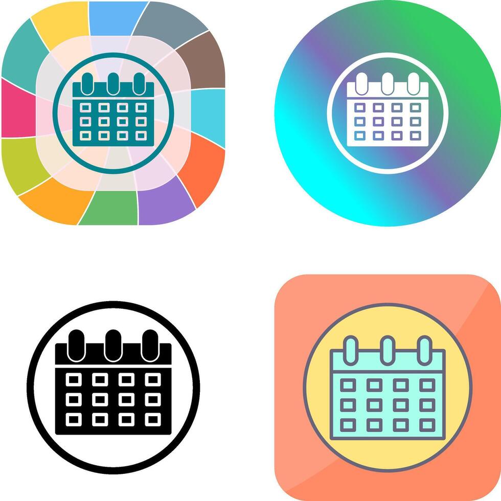 Calendar Icon Design vector