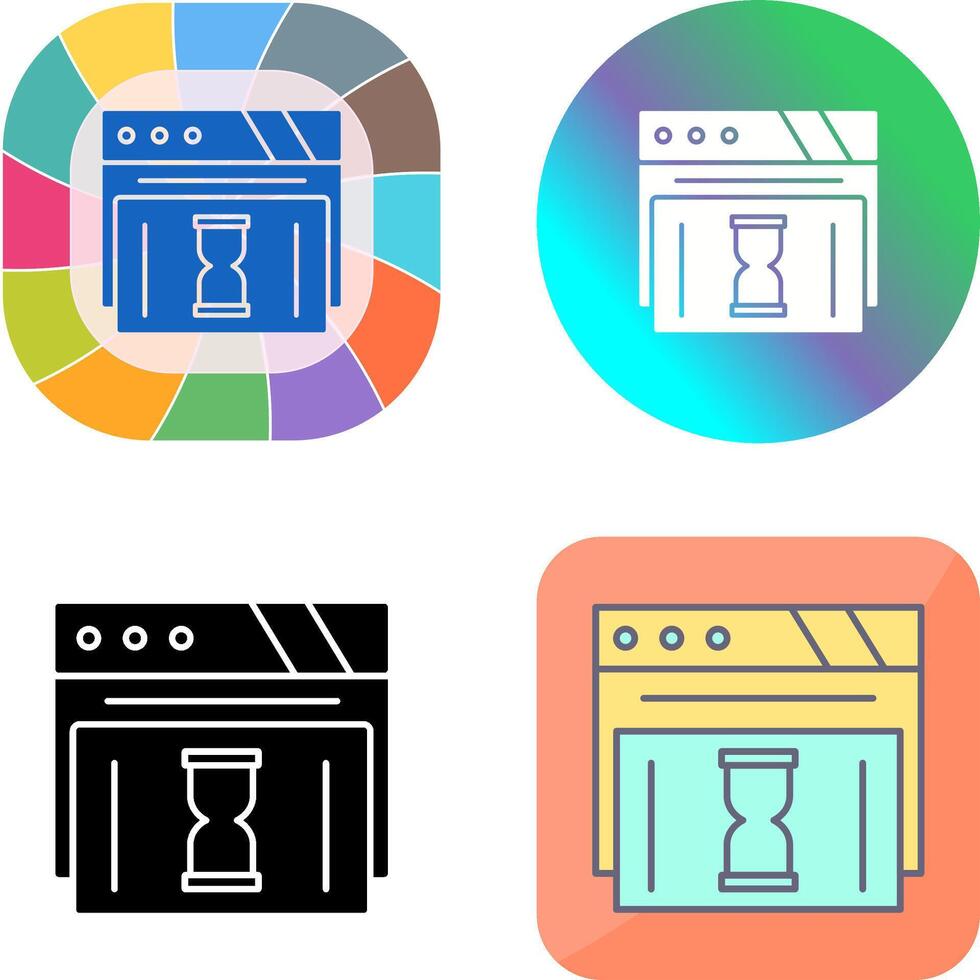 Waiting Icon Design vector