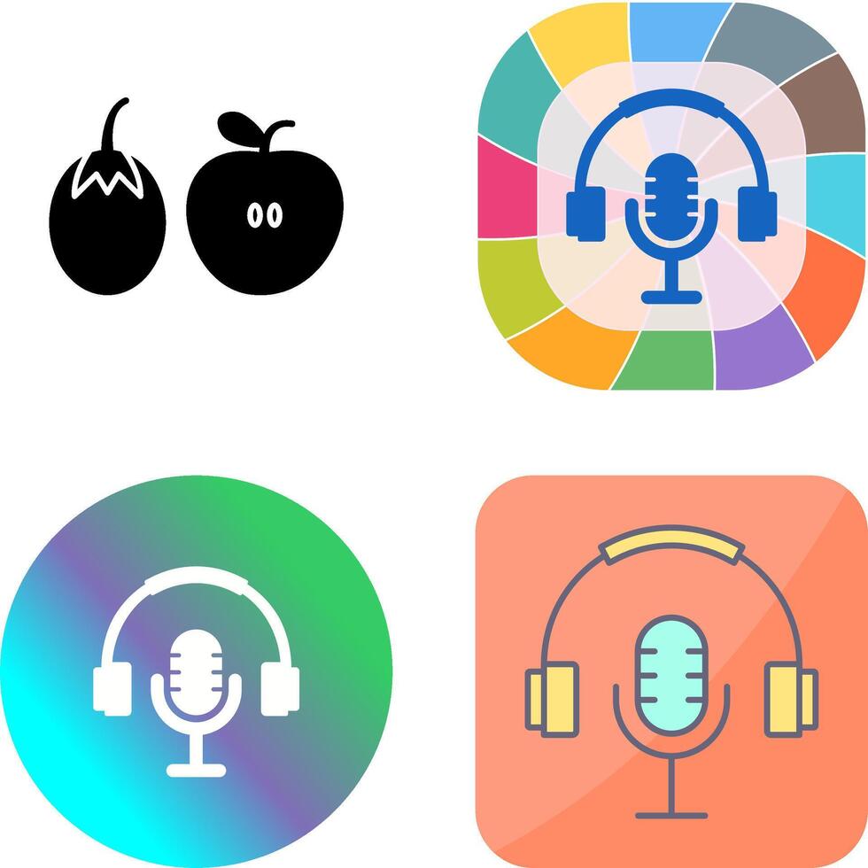 Podcast Icon Design vector
