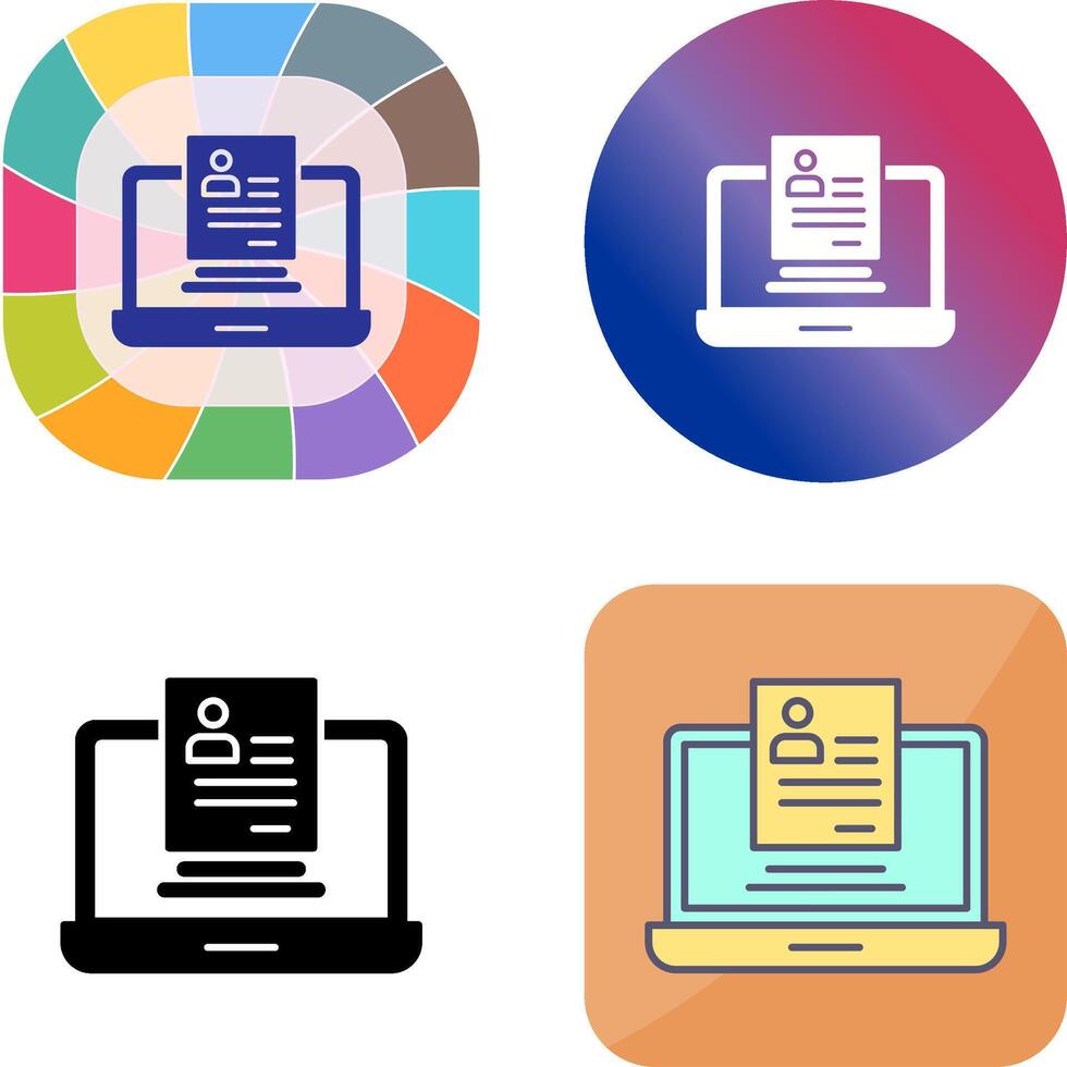 Registration Icon Design vector
