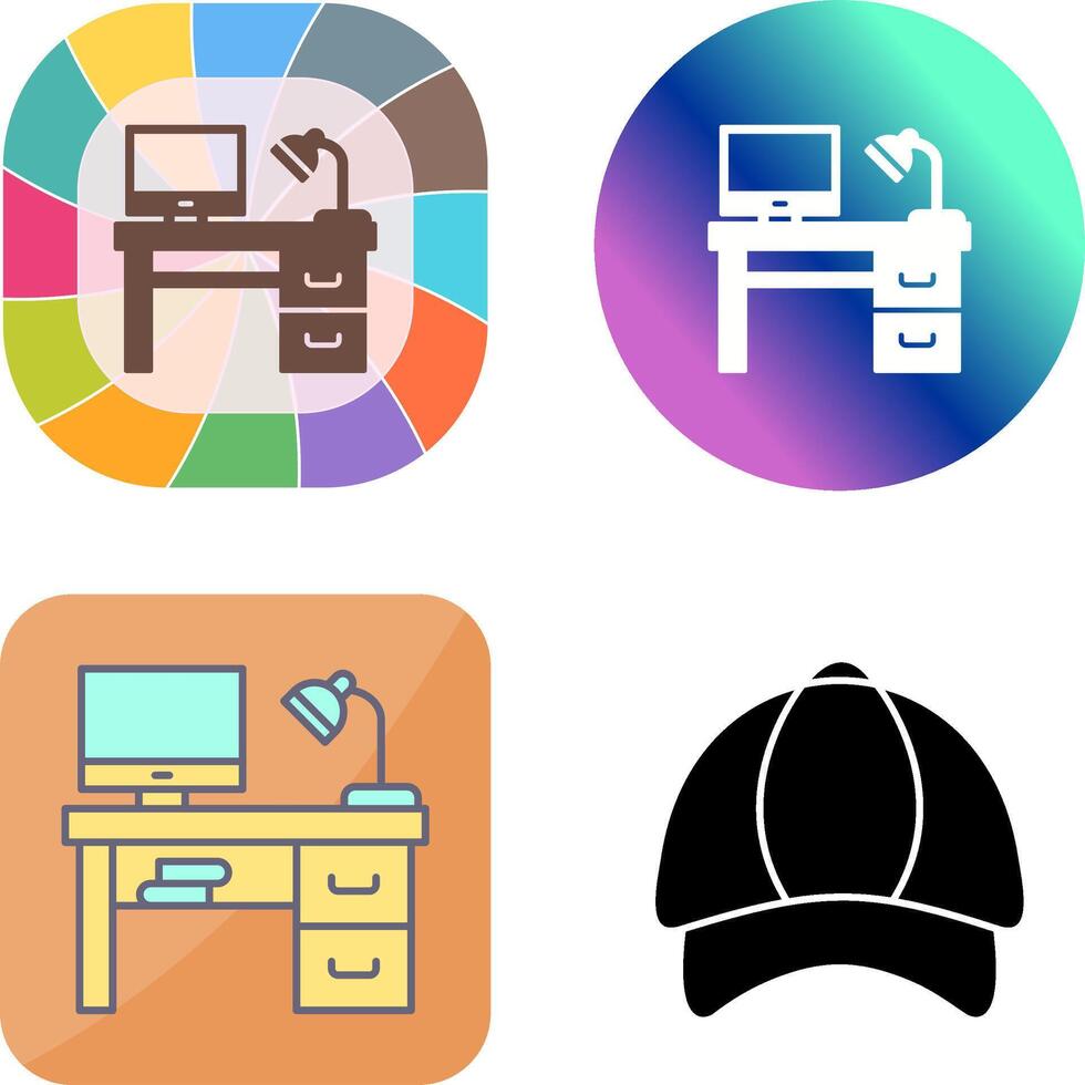 Desk Icon Design vector