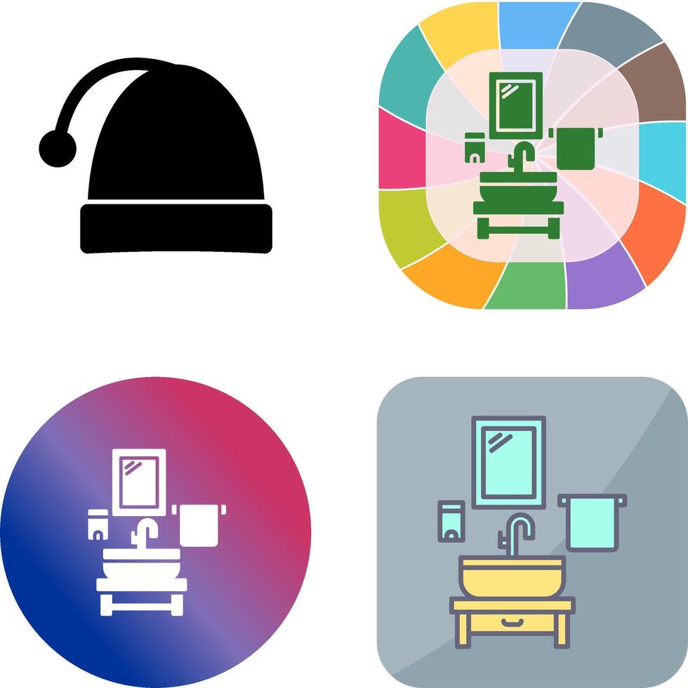 Washbasin Icon Design vector