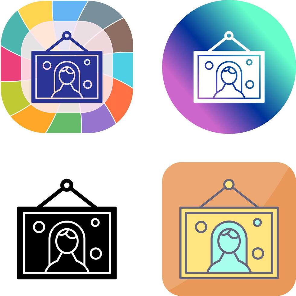 Wedding Photo Icon Design vector