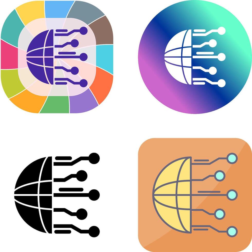 Network Icon Design vector