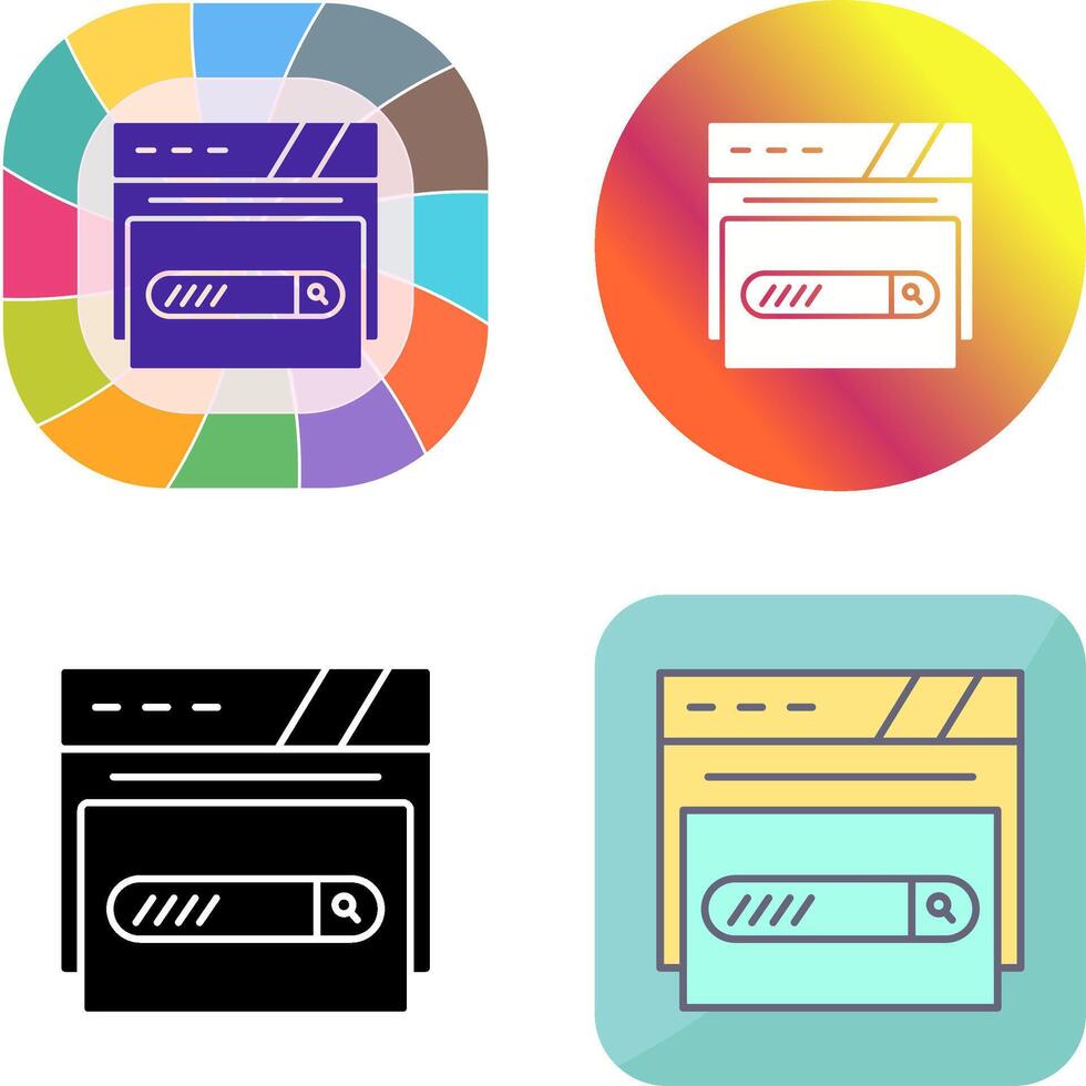 Search Bar Icon Design vector