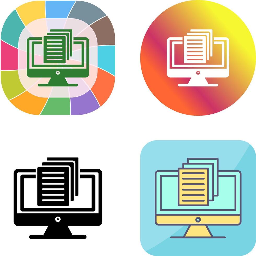 Document Icon Design vector