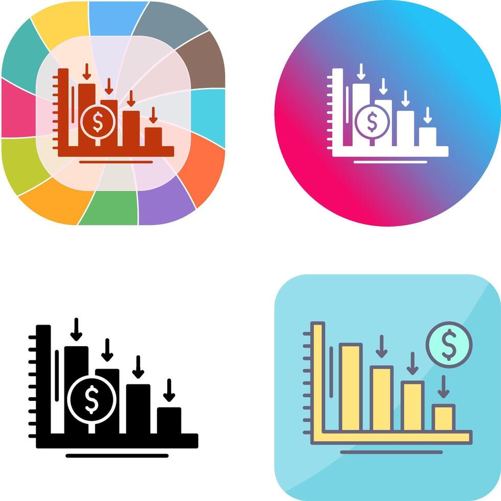 Loss Icon Design vector