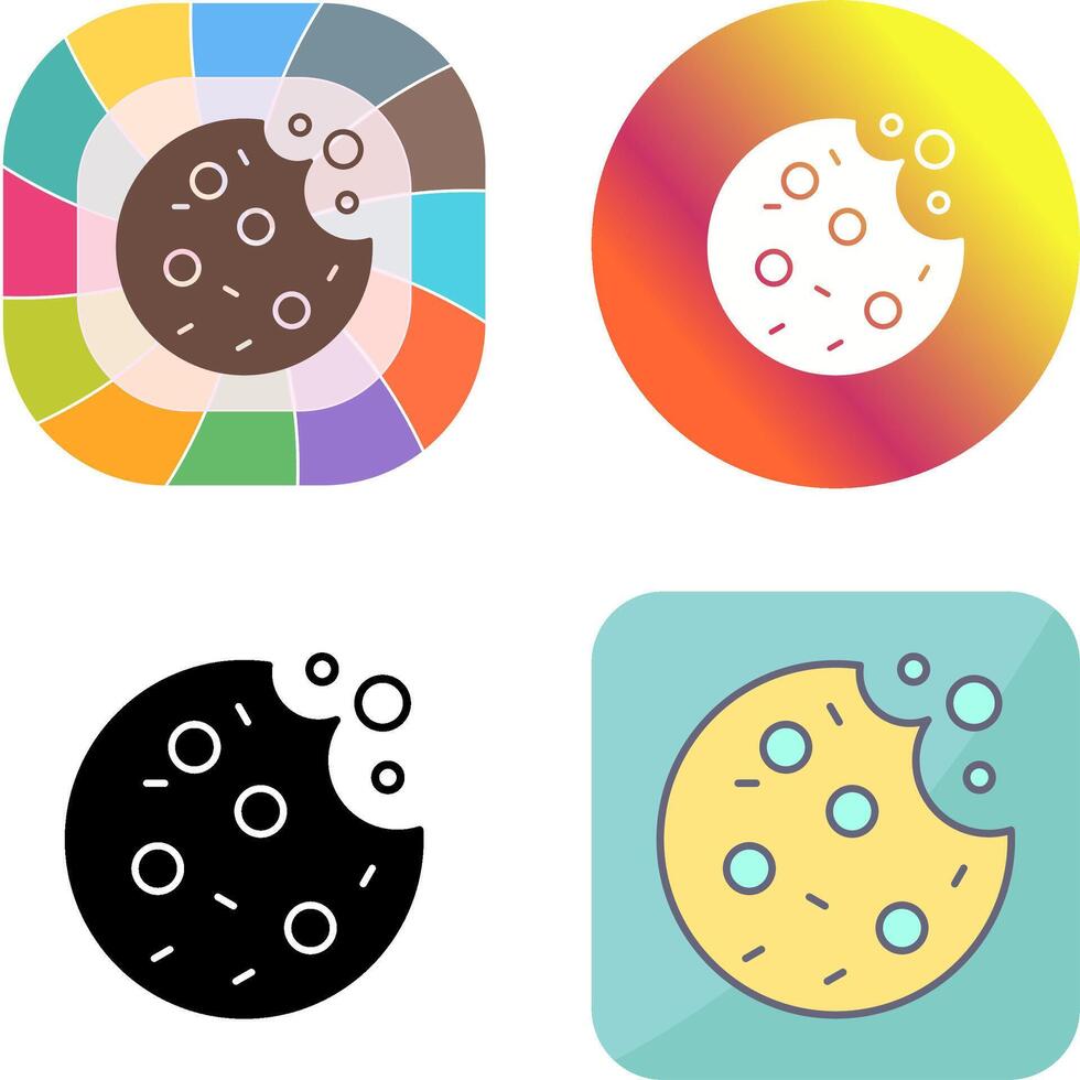 Cookie Icon Design vector