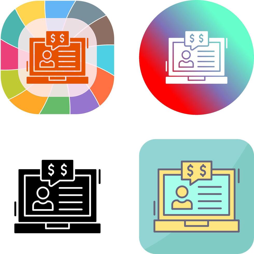 Employee Benefits Icon Design vector