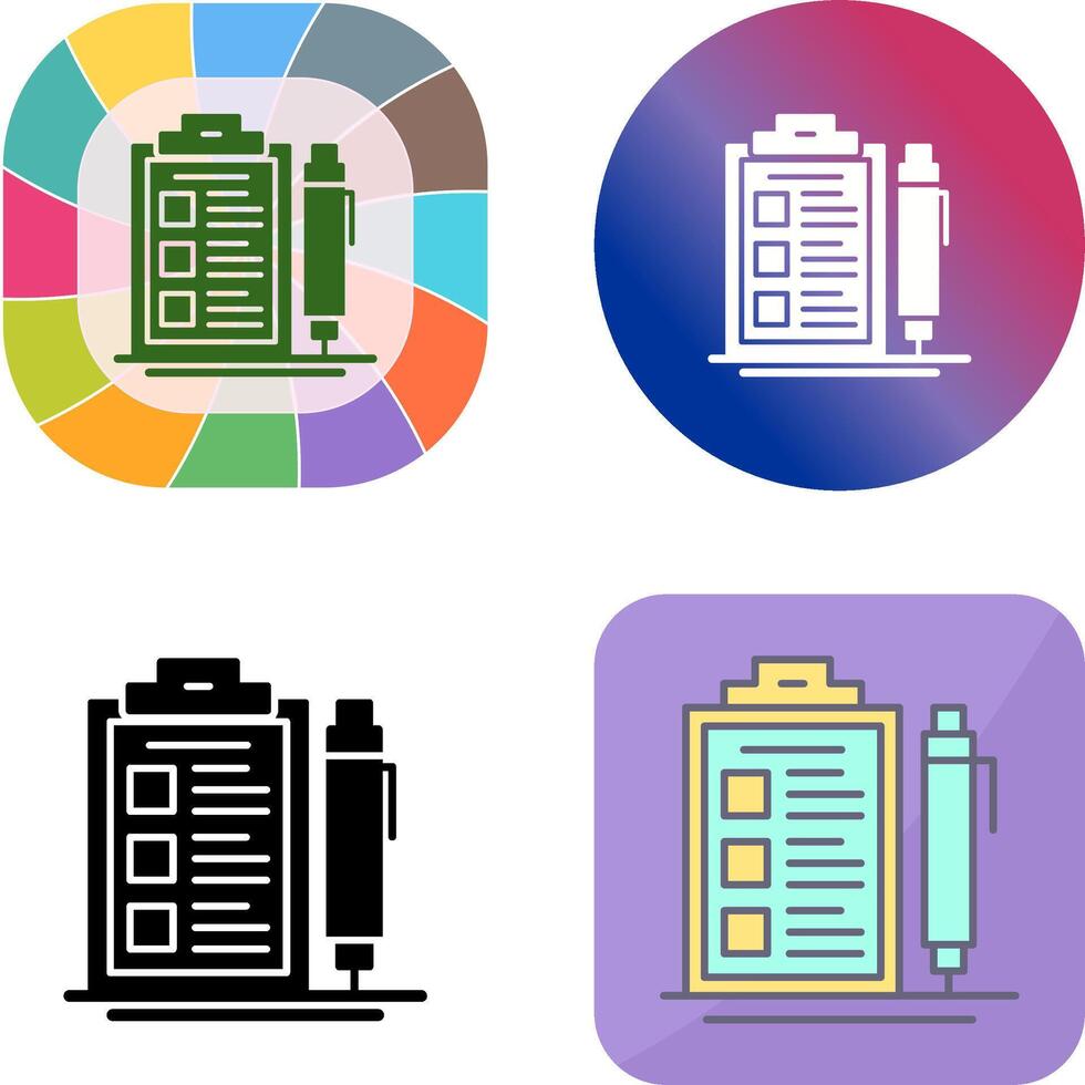 Check List Icon Design vector