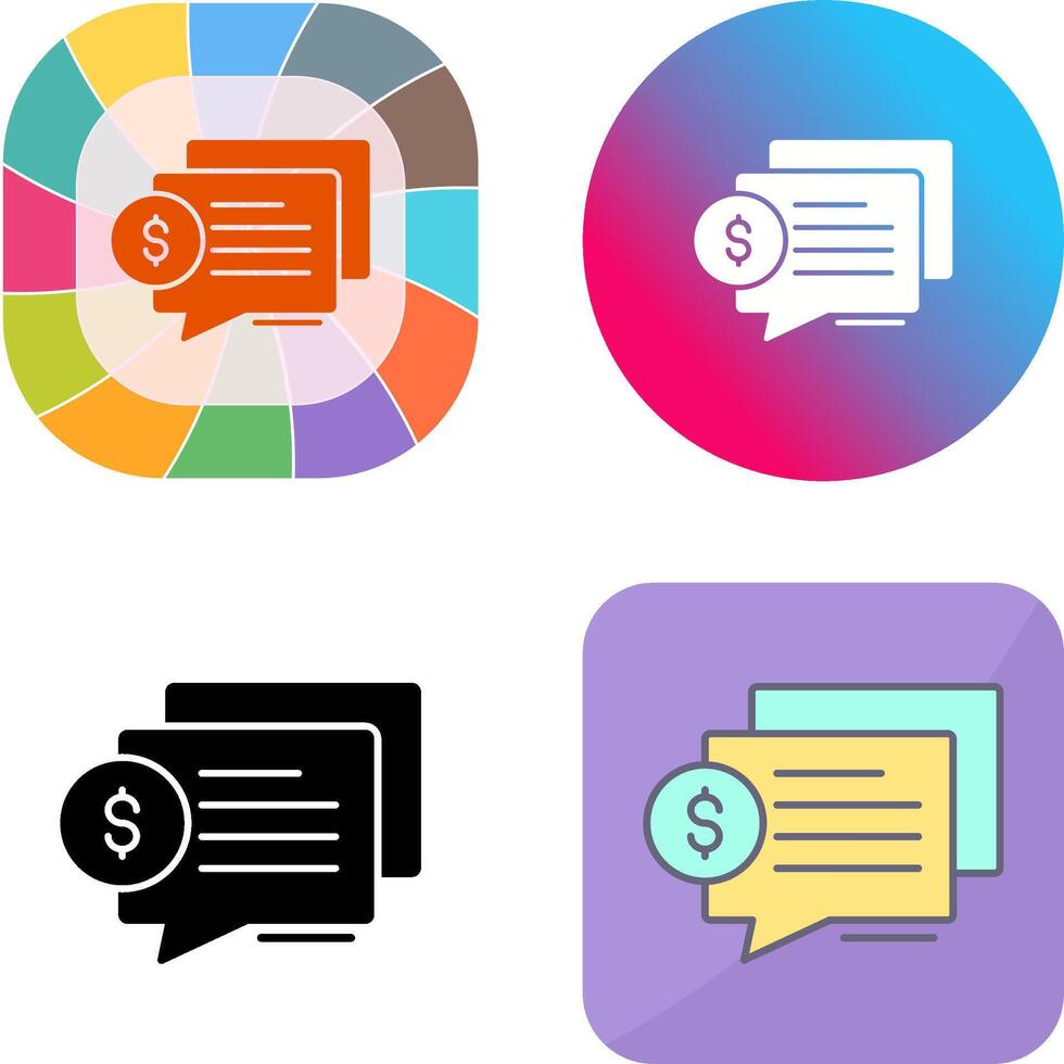 Dialog Icon Design vector