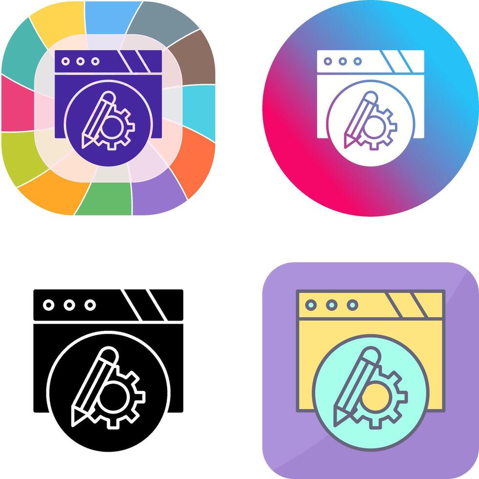 Setting Icon Design vector