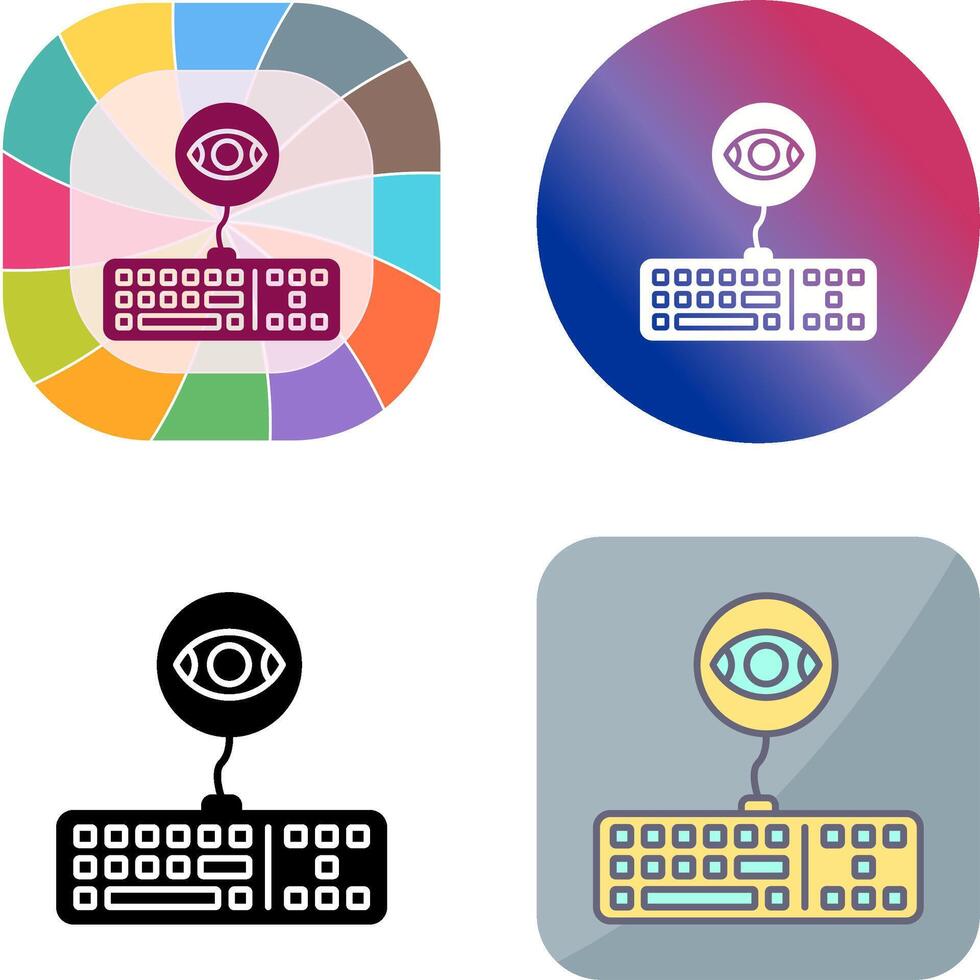 Keylogger Icon Design vector