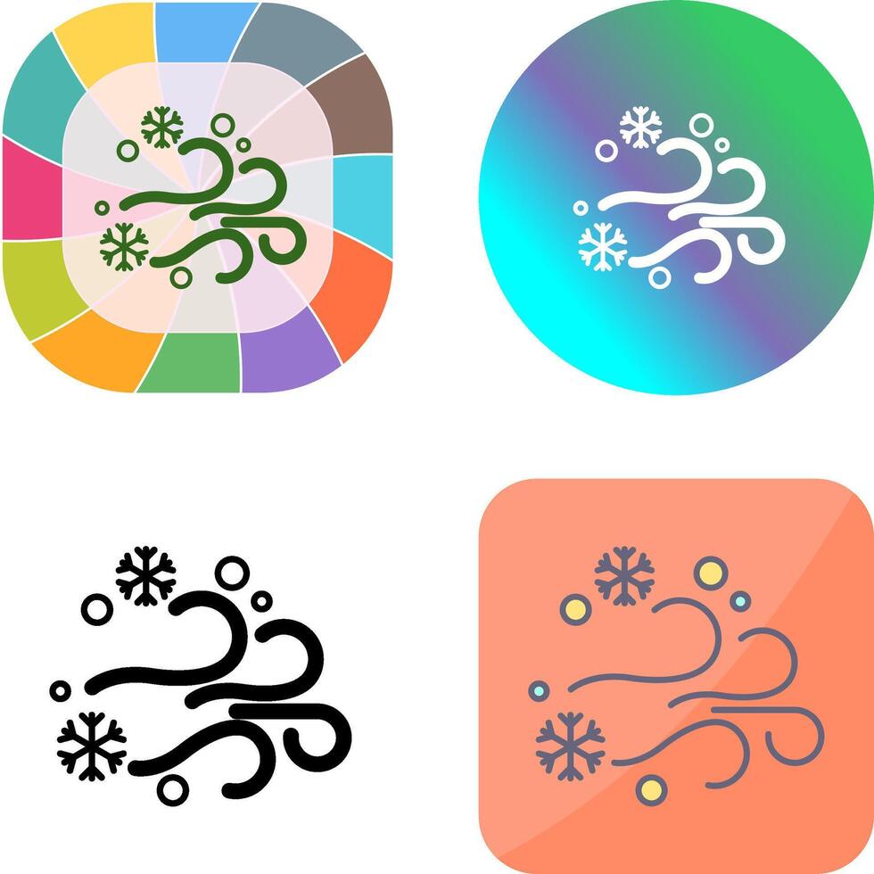 Blizzard Icon Design vector