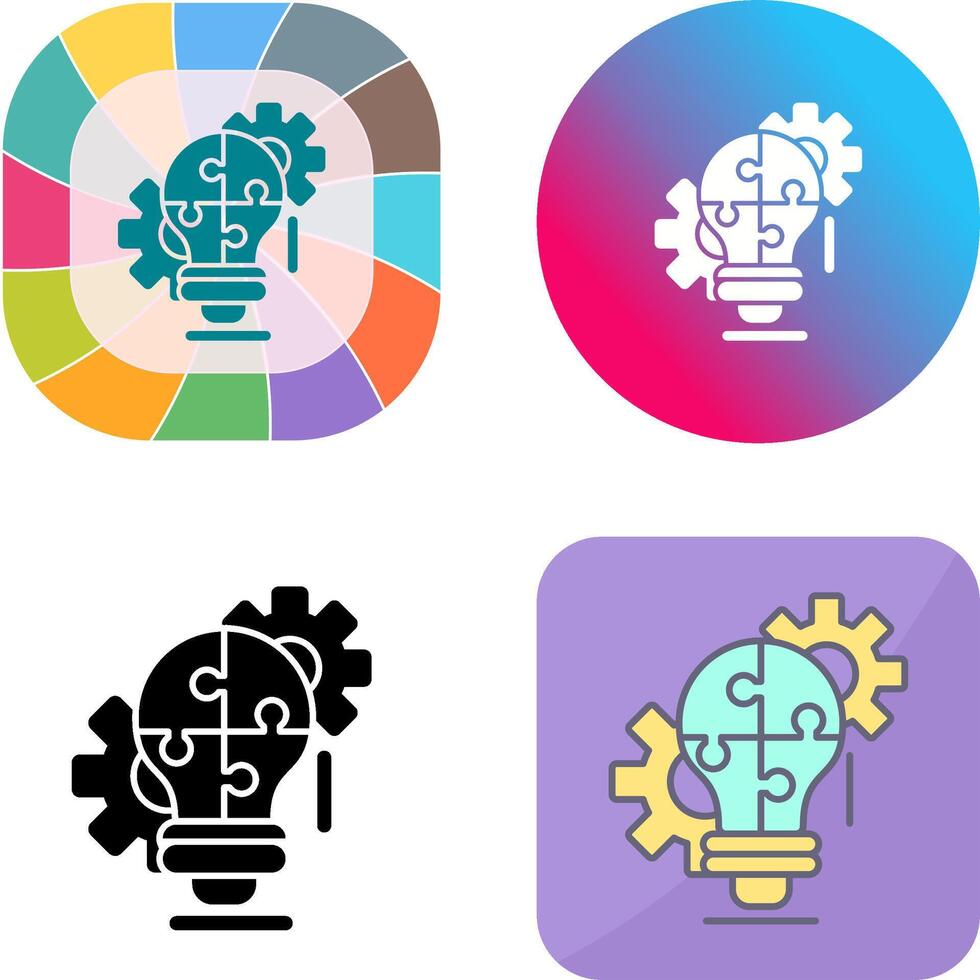 Problem Solving Icon Design vector