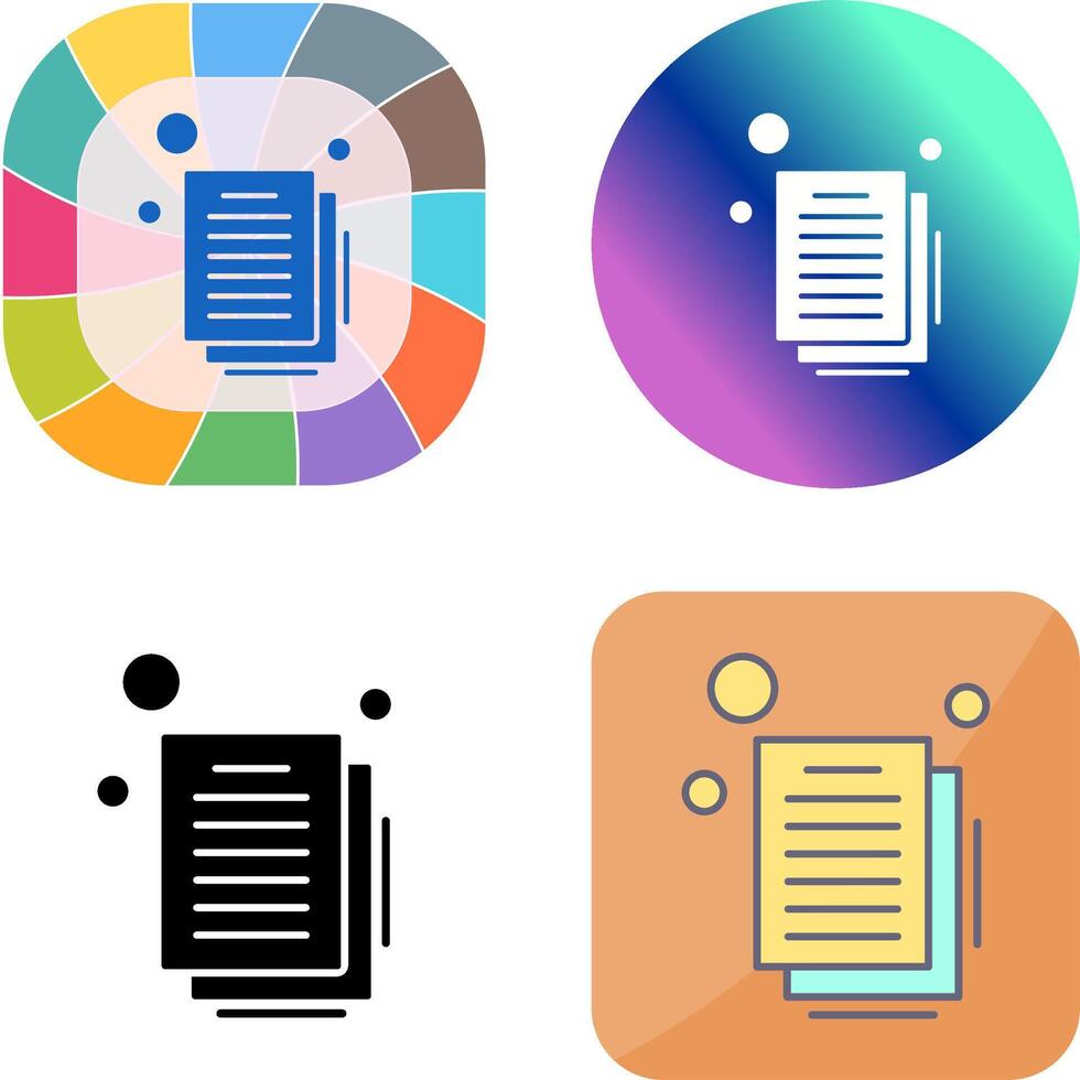 Document Icon Design vector