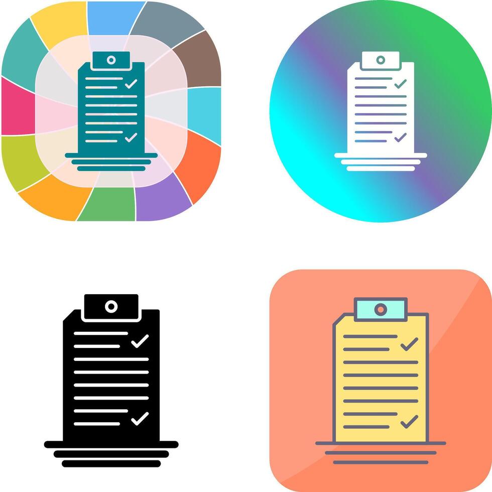 Check List Icon Design vector