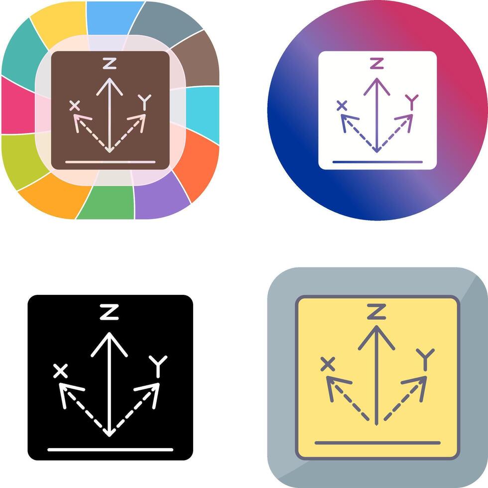 Axis Icon Design vector