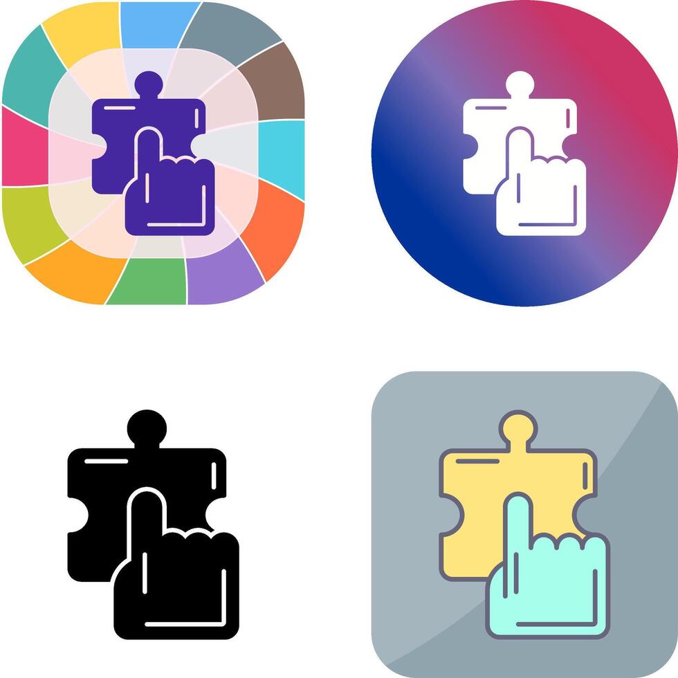 Quick Selection Icon Design vector