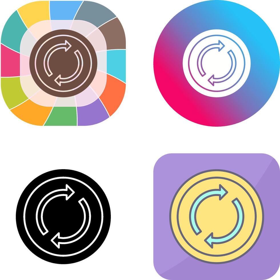 Loop Icon Design vector