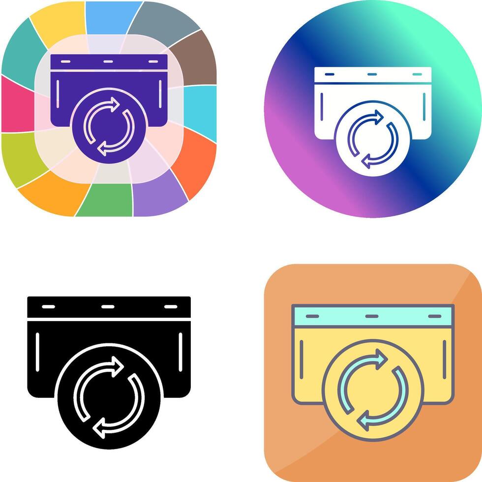 Refresh Icon Design vector