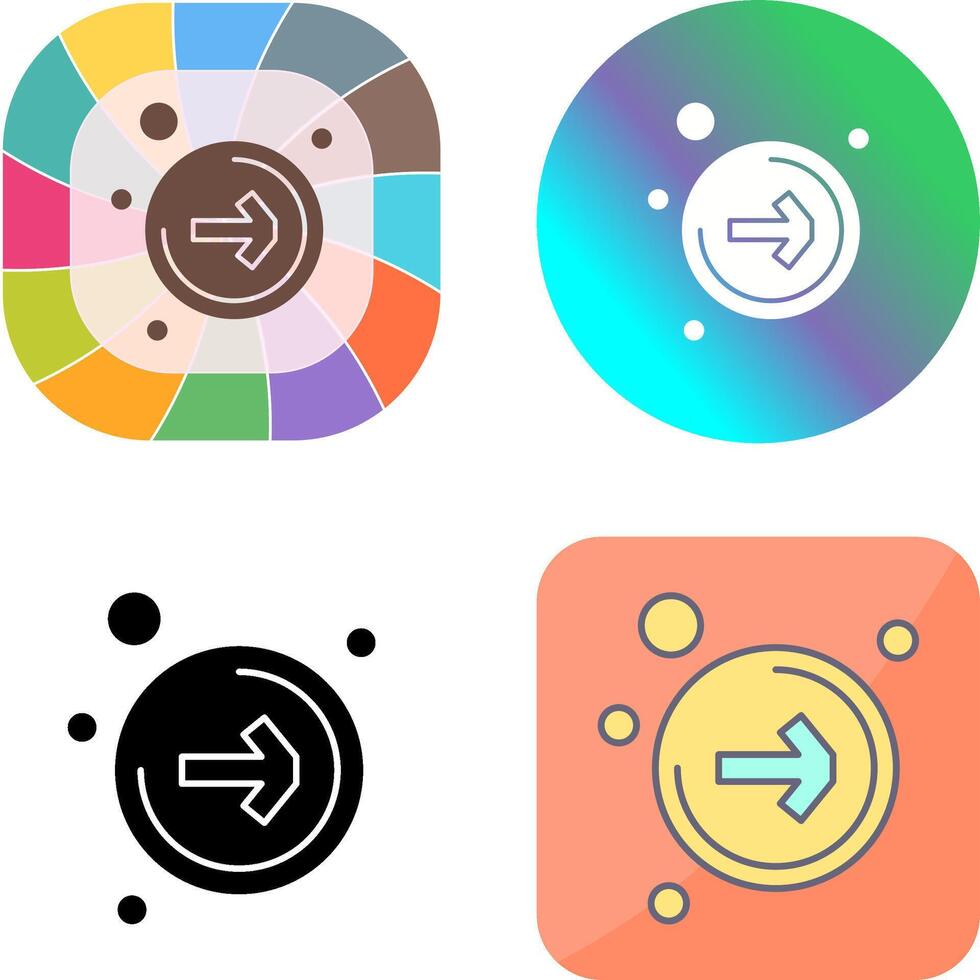 Right Arrow Icon Design vector