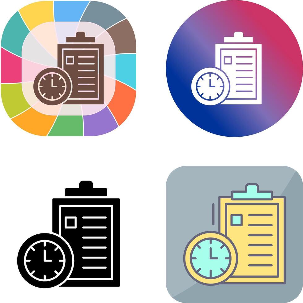 Time Management Icon Design vector