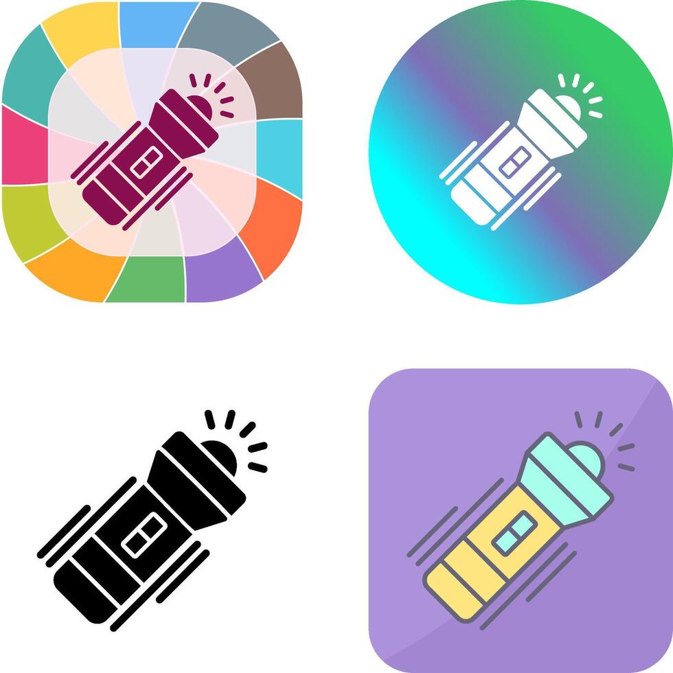 Flashlight Icon Design vector