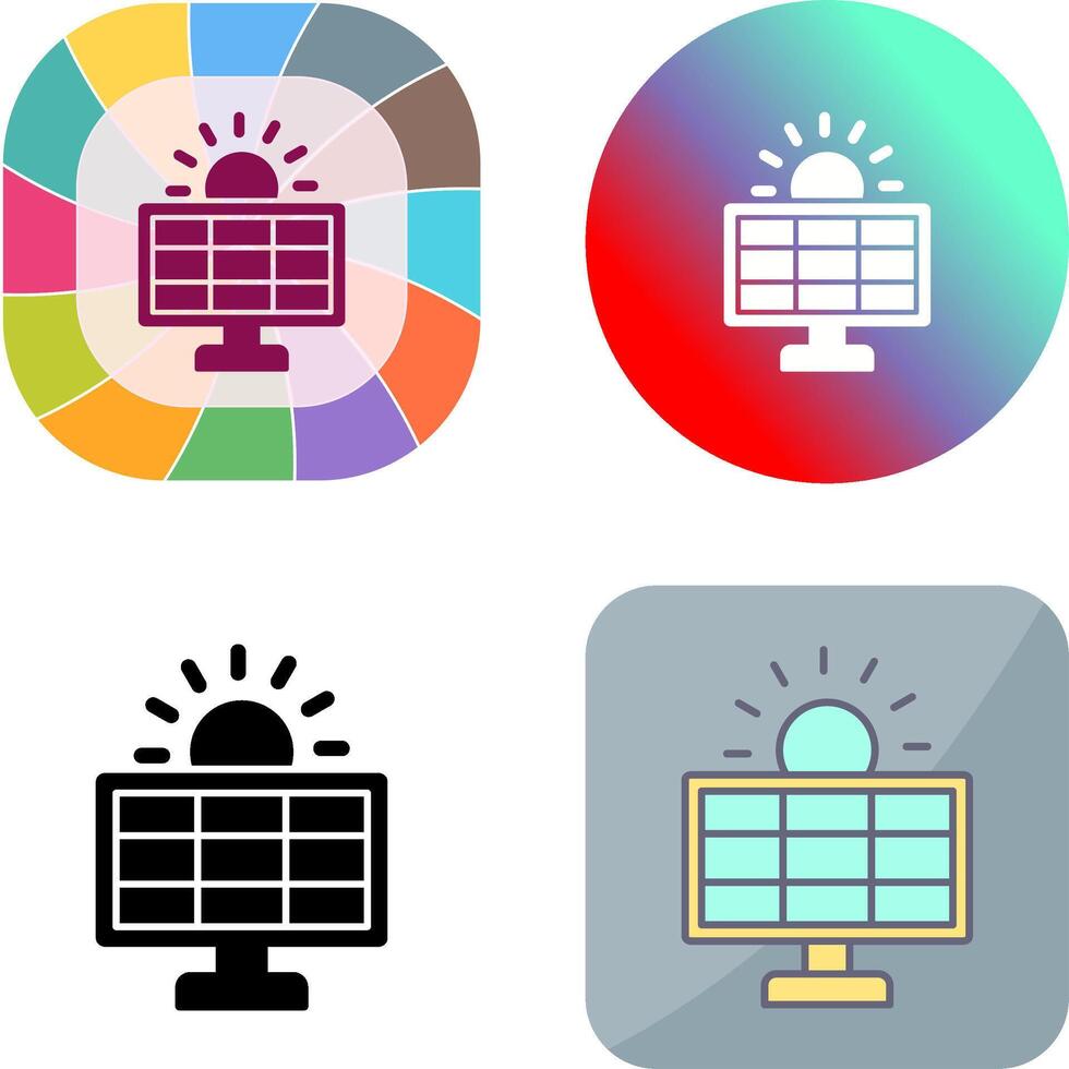 Solar System Icon Design vector