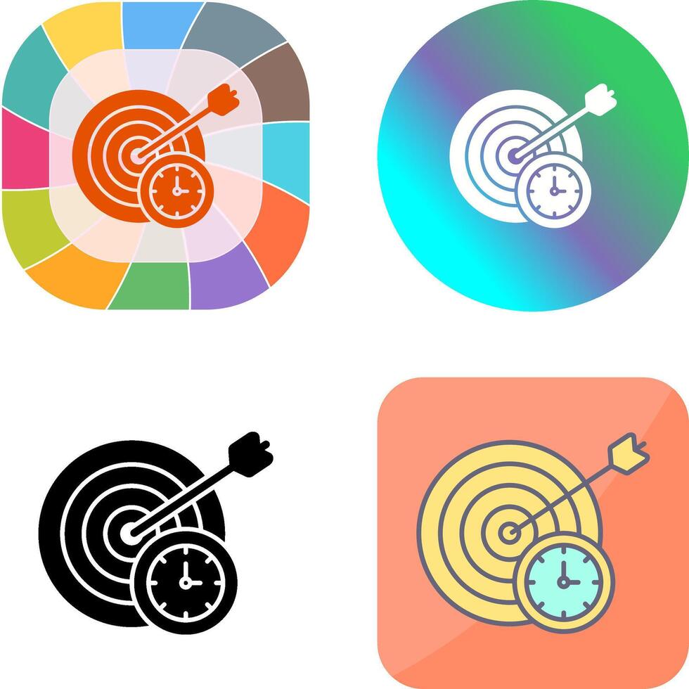 In Time Icon Design vector