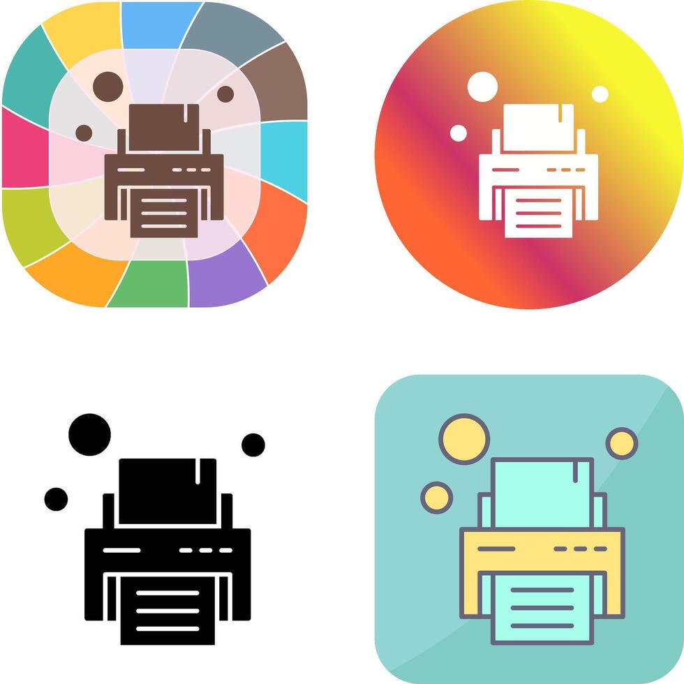 Printer Icon Design vector