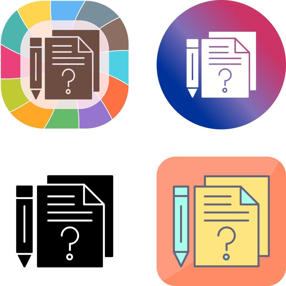 Question Icon Design vector