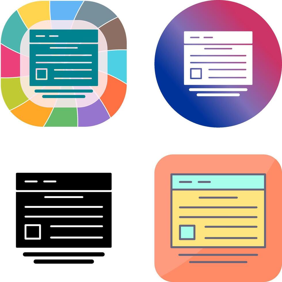 Website Icon Design vector