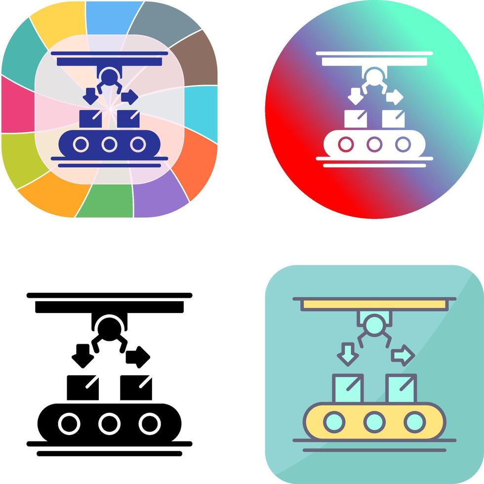 Coneyor Icon Design vector