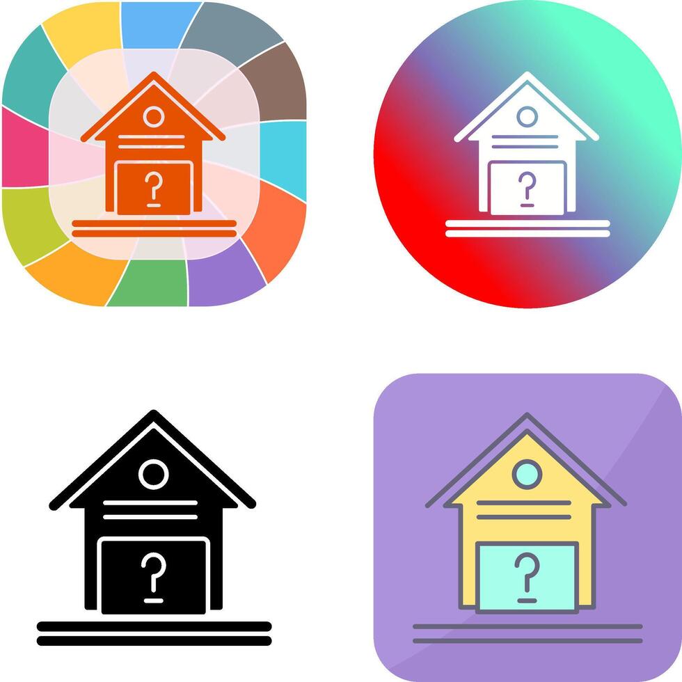 Unknown Icon Design vector