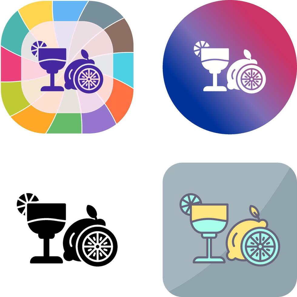 Lime Juice Icon Design vector