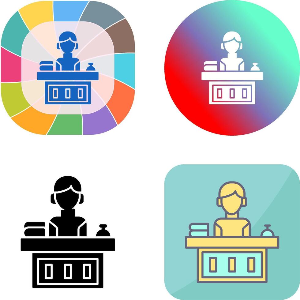 Office Reception Icon Design vector