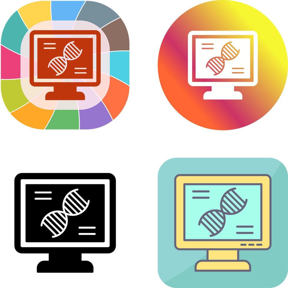 Dna Test Icon Design vector