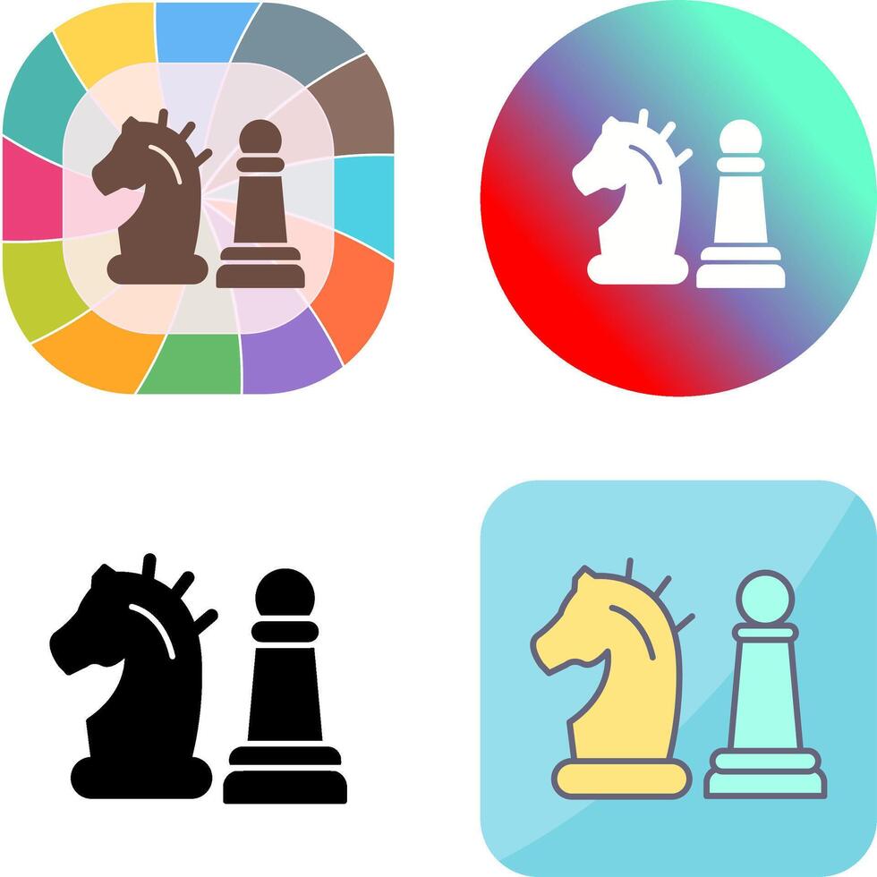 Chess Piece Icon Design vector