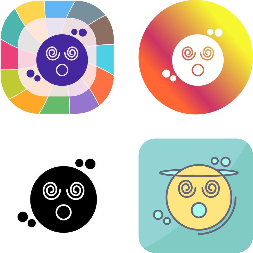 Dizzy Icon Design vector