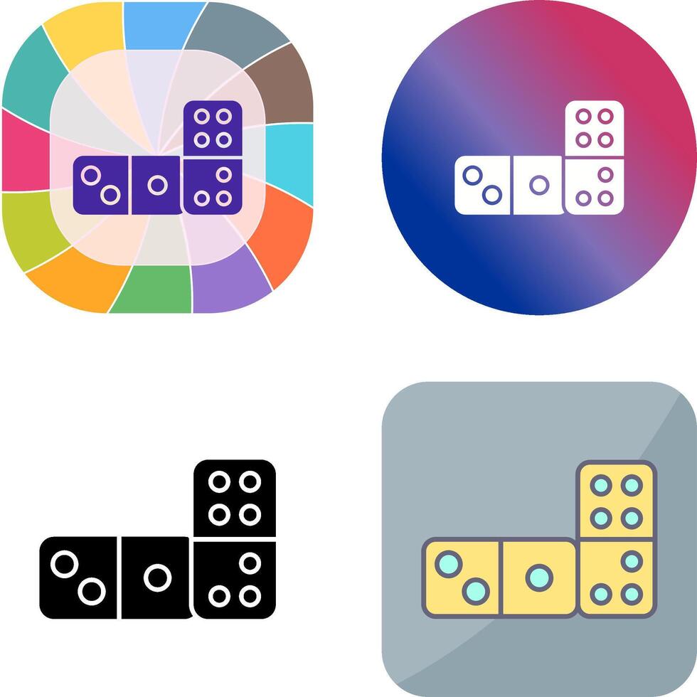 Domino Icon Design vector