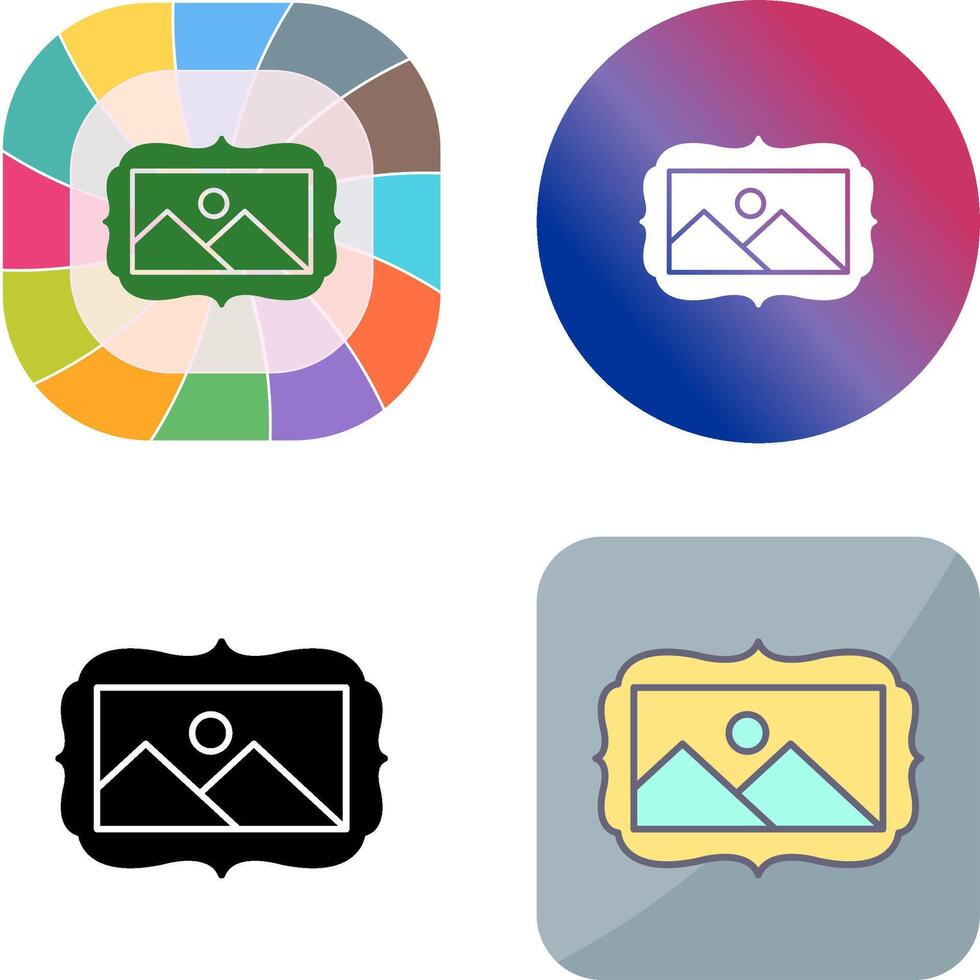 Frame Icon Design vector