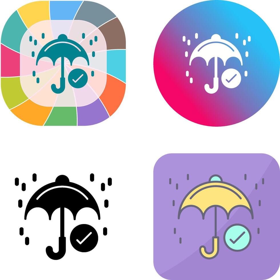 Keep Dry Icon Design vector