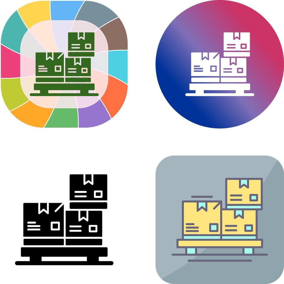 Packages Icon Design vector