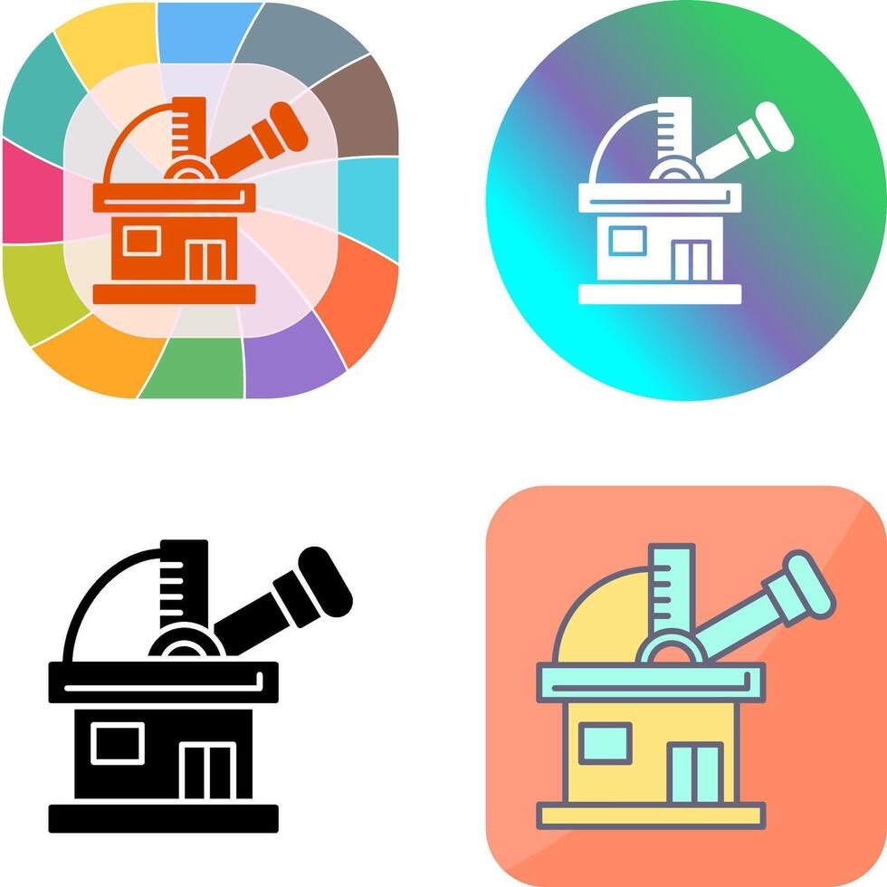 Observatory Icon Design vector