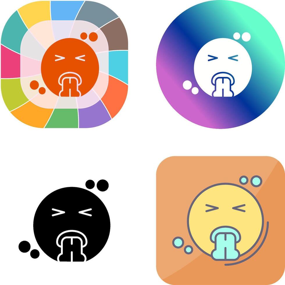 Vomit Icon Design vector