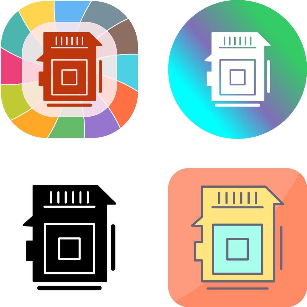 Sd Card Icon Design vector
